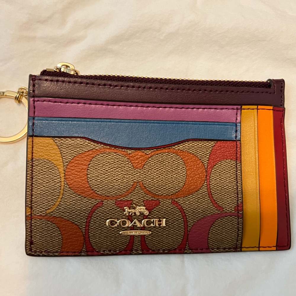 Coach ID wallet coin purse